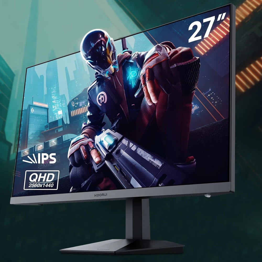KOORUI žaidimų monitorius 27 colių QHD IPS 240 Hz 1 ms 27E3QKS