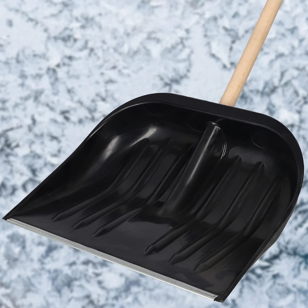 KOTARBAU sniego kastuvas su mediniu kotu ir aliuminio profiliu, 48 cm