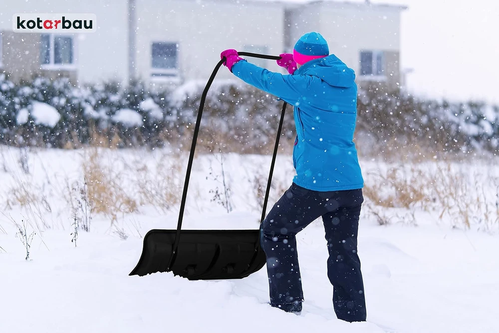 KOTARBAU sniego stumtuvas su ratukais, 78,5 cm pločio, su aliuminio briauna, I-3333