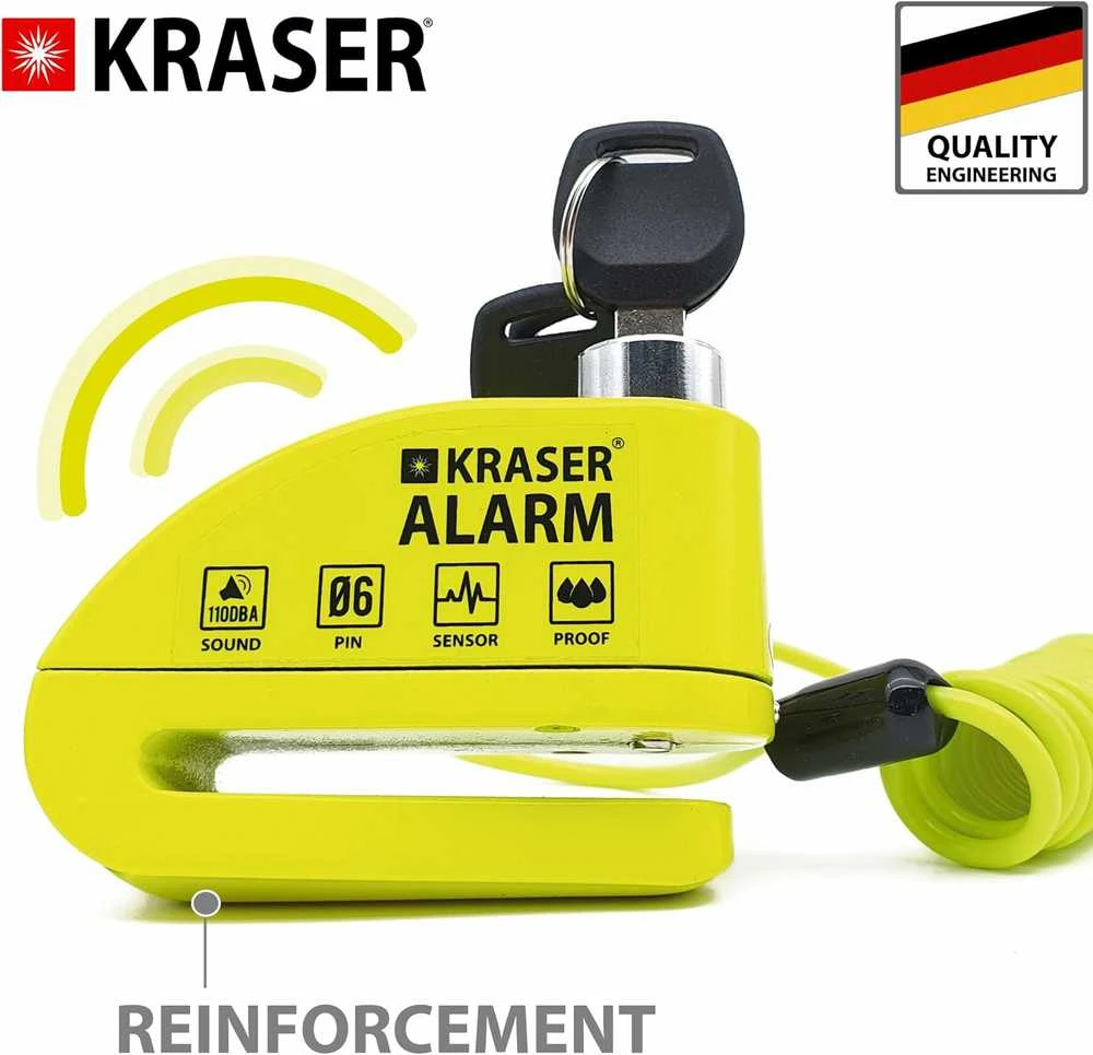 KRASER KR6Y Diskinis užraktas su signalizacija