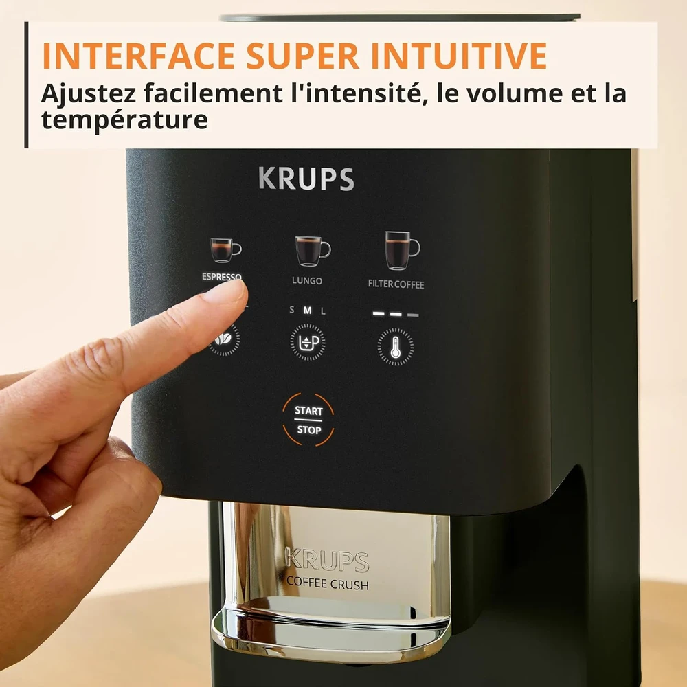 Krups automatinis kavos aparatas su malūnėliu 15 barų, 2 l, SA4028E0