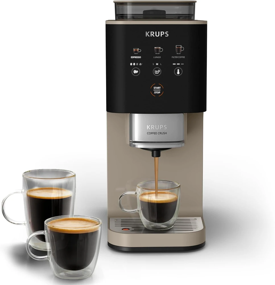 Krups kavos aparatas su malūnėliu 15 bar, 1370 W, 2 l, SA402AE0