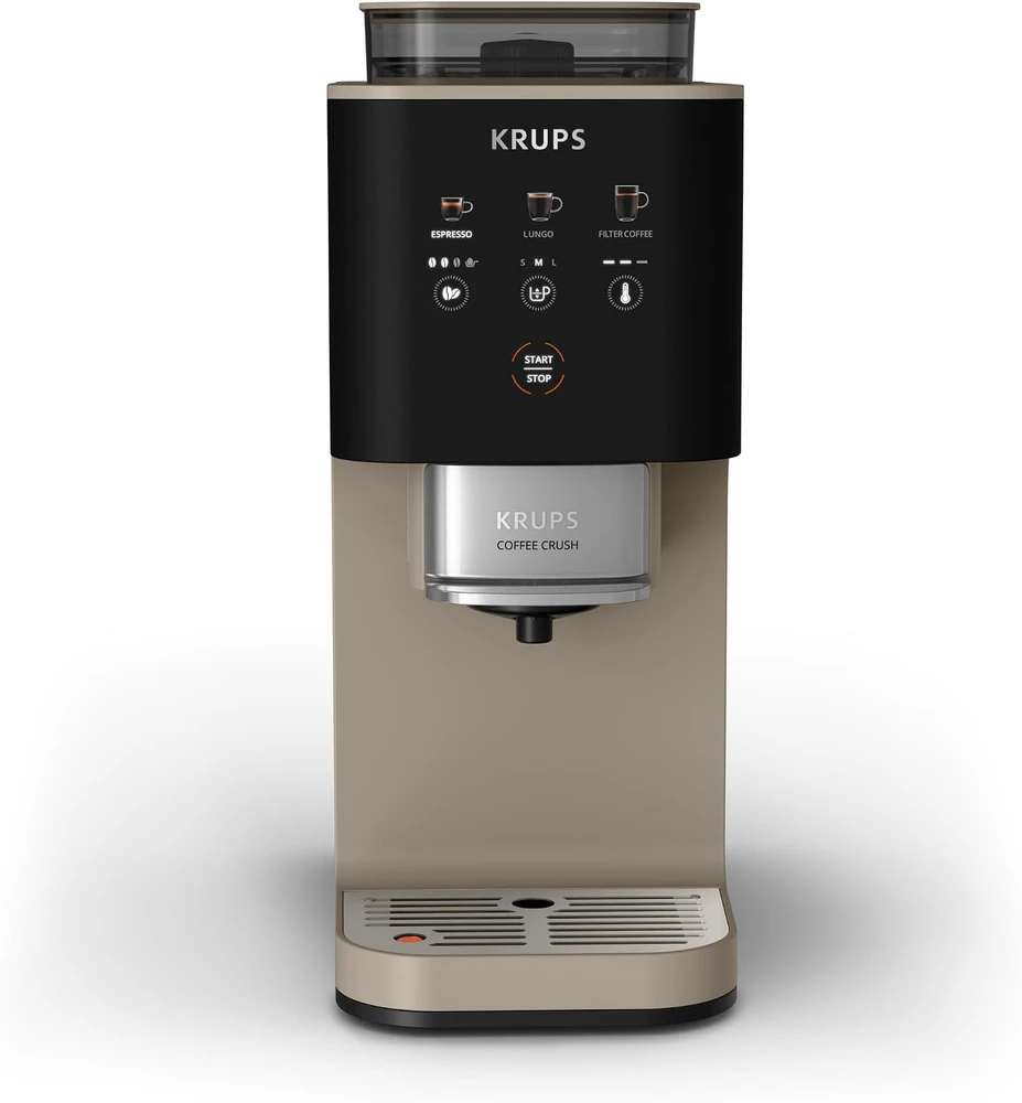 Krups kavos aparatas su malūnėliu 15 bar, 1370 W, 2 l, SA402AE0