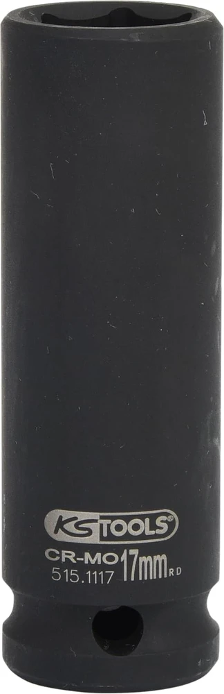KS Tools ilga smūginė šešiakampė galvutė 1/2 col., 17 mm 515.1117