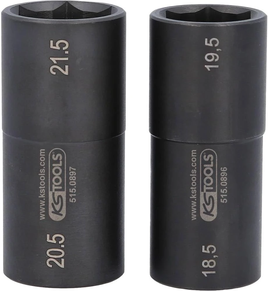 KS Tools smūginių galvučių rinkinys Ford ratams, 1/2 col., 18,5–21,5 mm, 515.0895