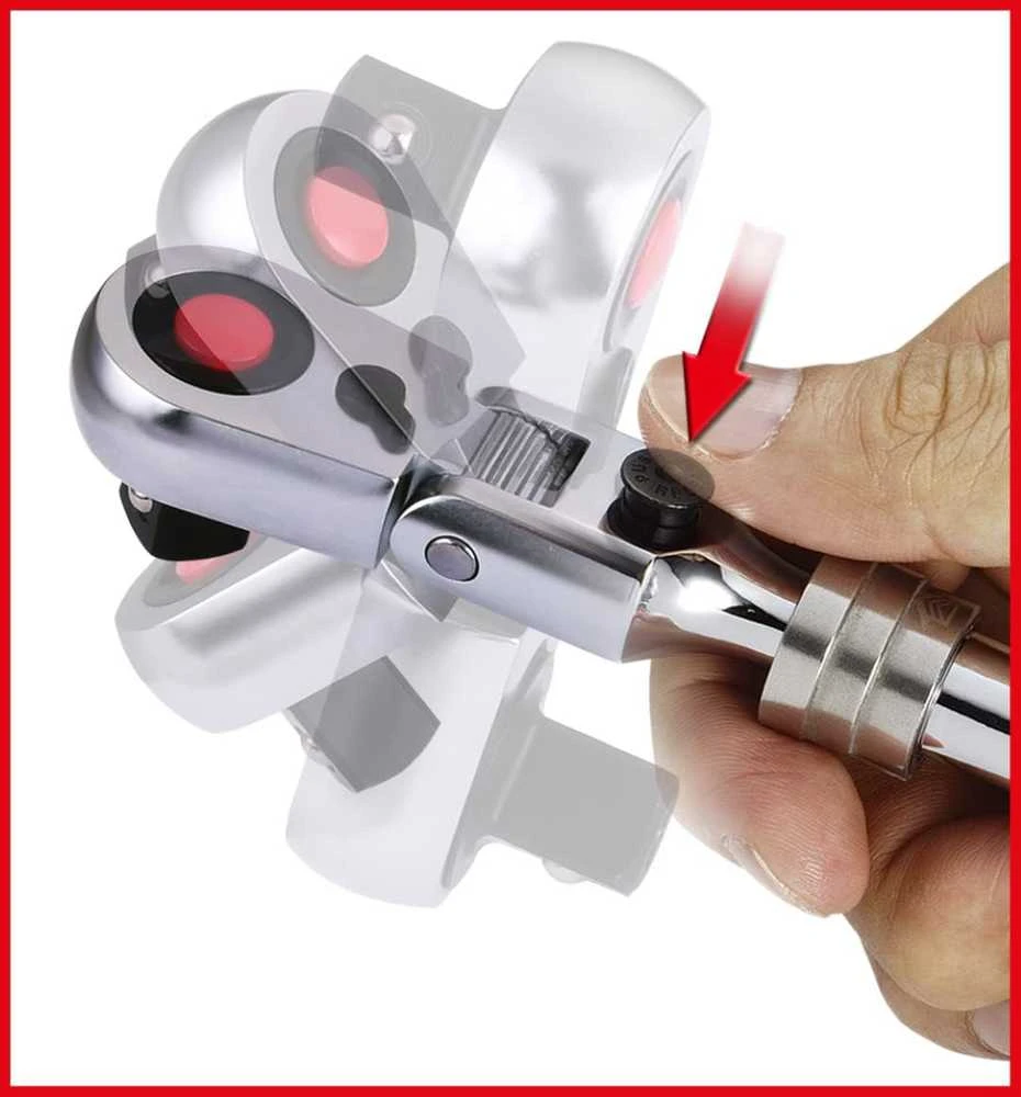 KS Tools teleskopinis perjungiamas terkšlinis raktas 3/8", 72 dantukai, 914.3820