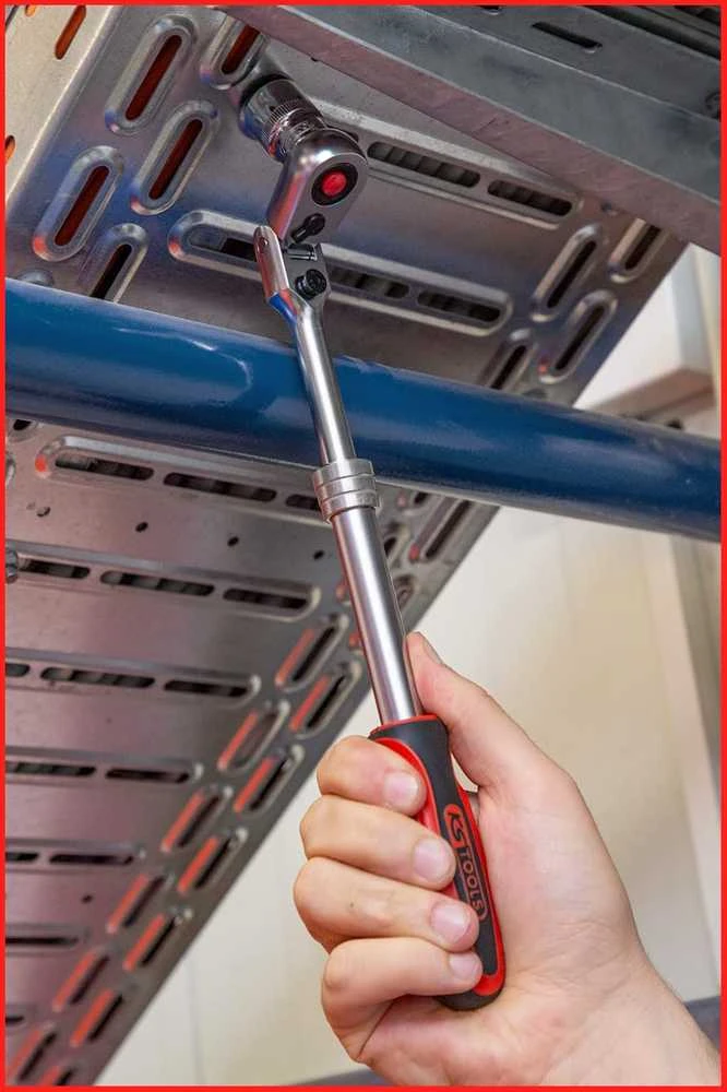 KS Tools teleskopinis perjungiamas terkšlinis raktas 3/8", 72 dantukai, 914.3820