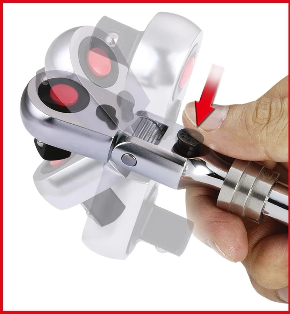 KS Tools teleskopinis perjungiamas terkšlinis raktas 3/8", 72 dantukai, 914.3820