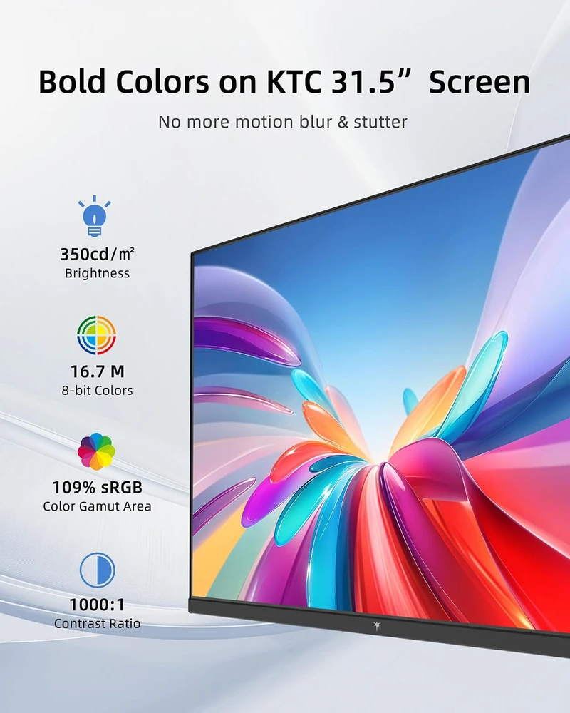 KTC 32 colių QHD IPS monitorius 2560 × 1440, 120 Hz, HDR10, H32D6