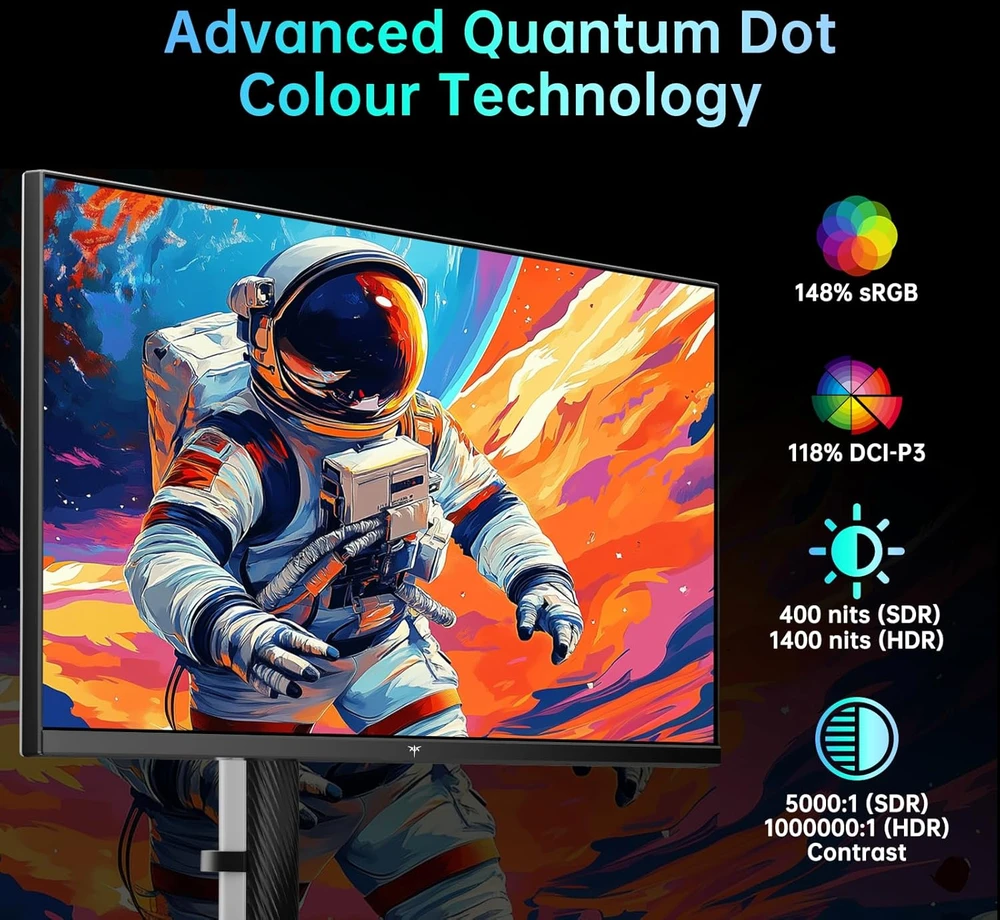 KTC žaidimų monitorius 27 colių Mini LED QHD 180 Hz HDR1400 M27T6