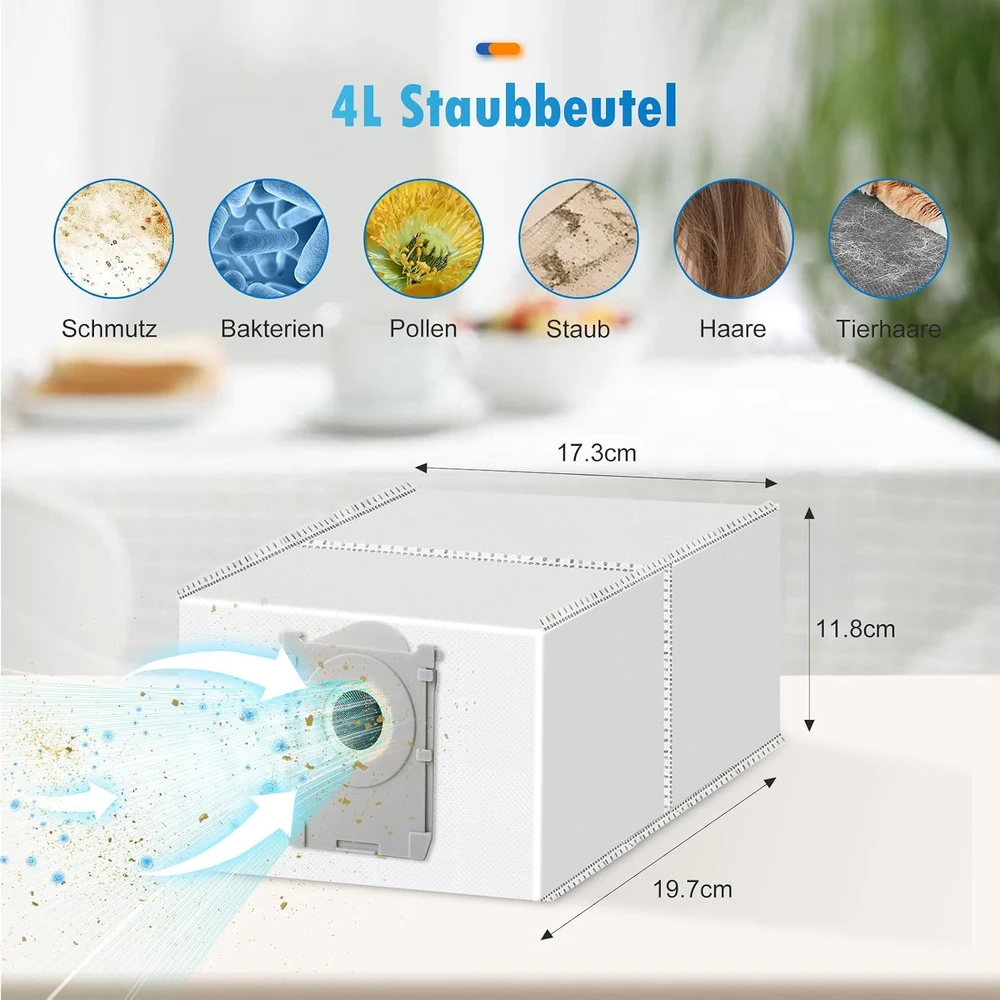 KTNAid 20 dalių atsarginių priedų rinkinys Ecovacs Deebot T80 Omni robotui dulkių siurbliui