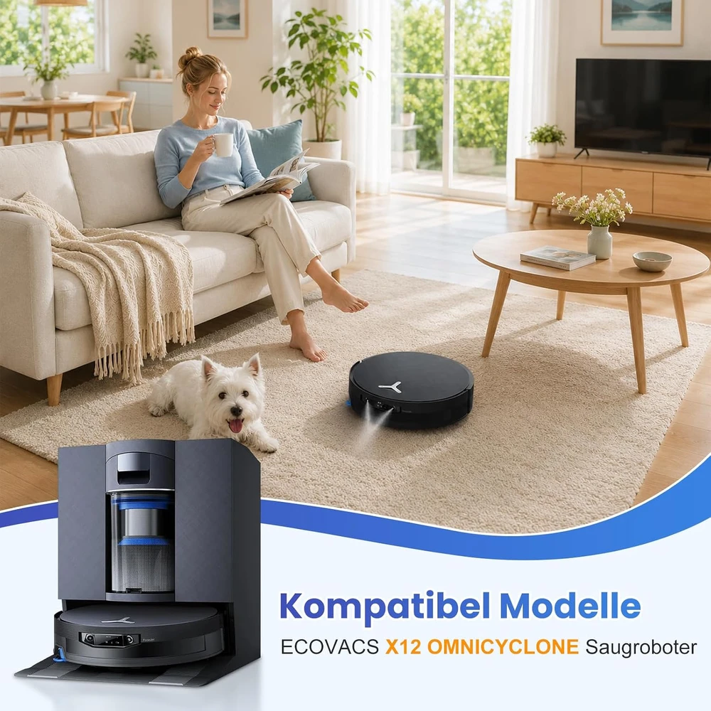 KTNAid 21 dalių robotų dulkių siurblių priedų rinkinys Ecovacs X12 OMNICYCLONE