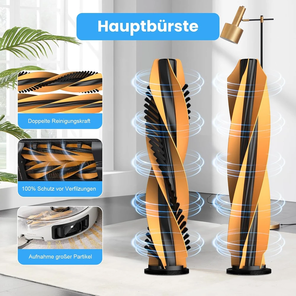 KTNAid atsarginių priedų rinkinys robotui dulkių siurbliui Mova Z60 Ultra Roller Complete, 22 vnt.
