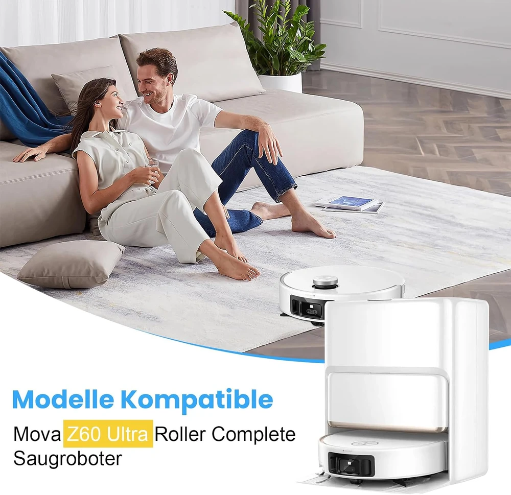 KTNAid atsarginių priedų rinkinys robotui dulkių siurbliui Mova Z60 Ultra Roller Complete, 22 vnt.