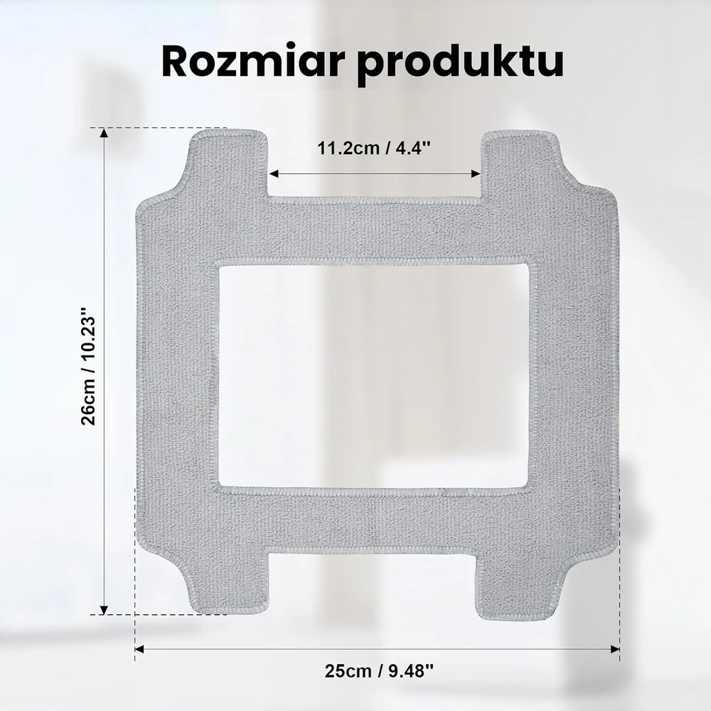 KTNAid mikropluošto šluostės langų robotui Ecovacs Winbot W2S/W2S Omni, 12 vnt., w2s omni