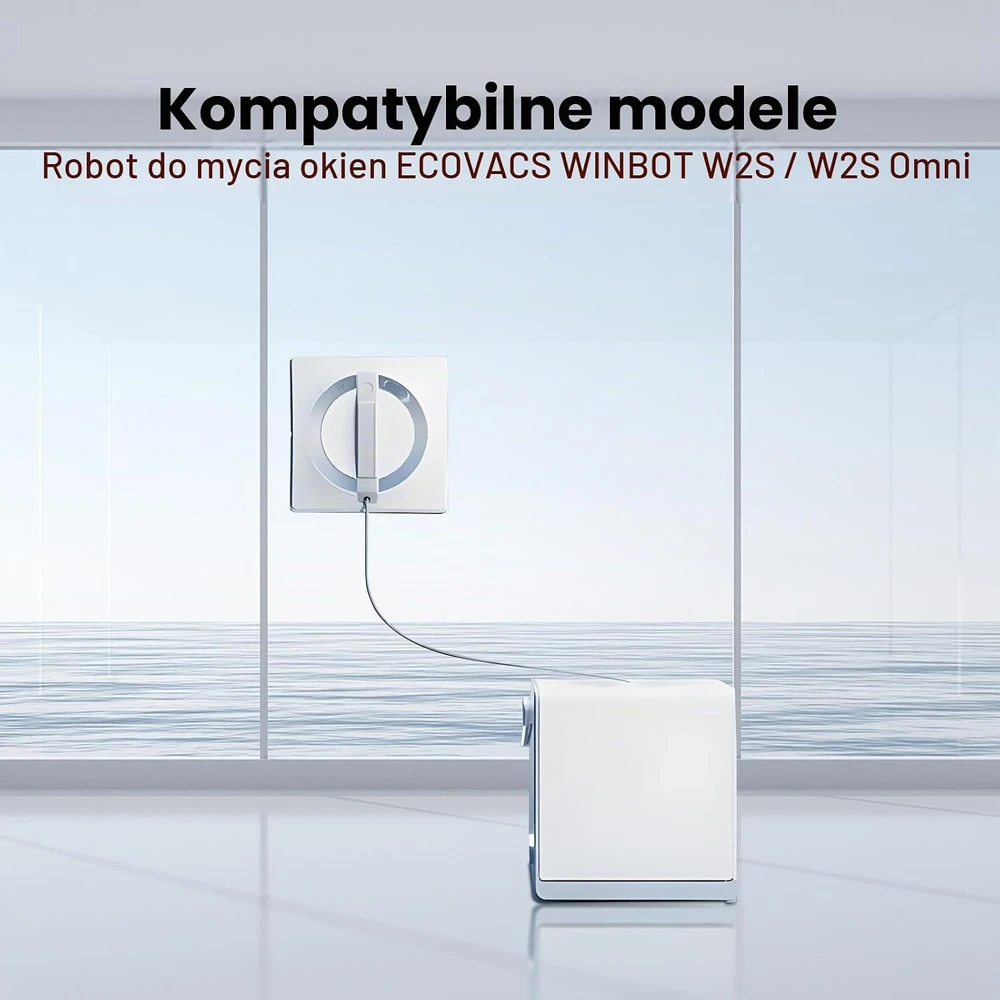 KTNAid mikropluošto šluostės langų robotui Ecovacs Winbot W2S/W2S Omni, 12 vnt., w2s omni