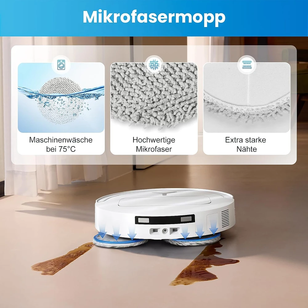 KTNAid priedų rinkinys robotui dulkių siurbliui Ecovacs Deebot T50 Pro Omni, 24 vnt.