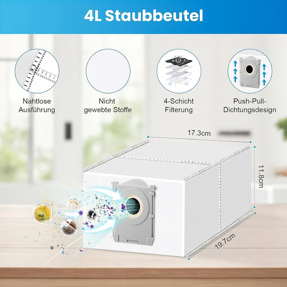 KTNAid priedų rinkinys robotui dulkių siurbliui Ecovacs Deebot T50 Pro Omni, 24 vnt.