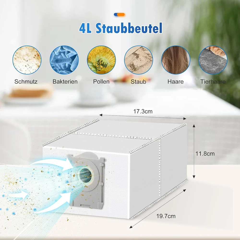 KTNAid roboto dulkių siurblio priedų rinkinys Ecovacs Deebot X8 Omni ir X8 Pro Omni