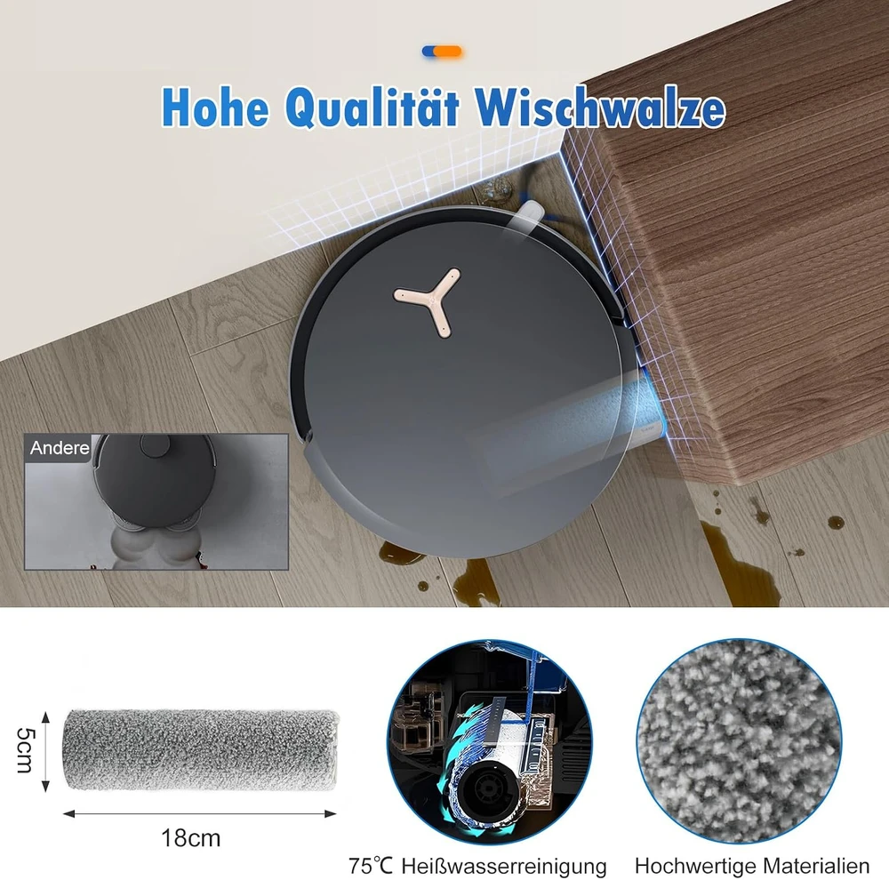 KTNAid roboto dulkių siurblio priedų rinkinys Ecovacs Deebot X8 Omni ir X8 Pro Omni