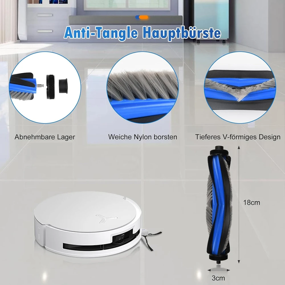KTNAid roboto dulkių siurblio priedų rinkinys Ecovacs Deebot X8 Omni ir X8 Pro Omni