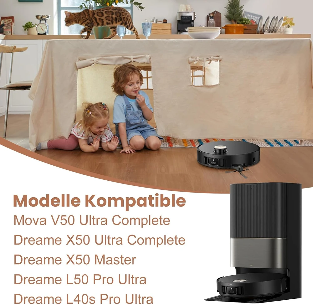 KTNAid robotų dulkių siurblių priedų rinkinys, 32 dalių, HEPA filtrai, X50-32p