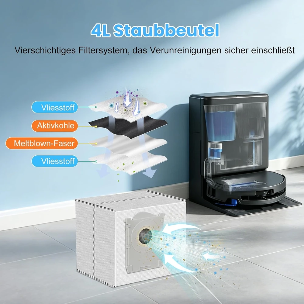 KTNAid robotų dulkių siurblių priedų rinkinys Ecovacs Deebot T90 Omni, T90 PRO Omni ir X12 PRO Omni, 22 vnt.