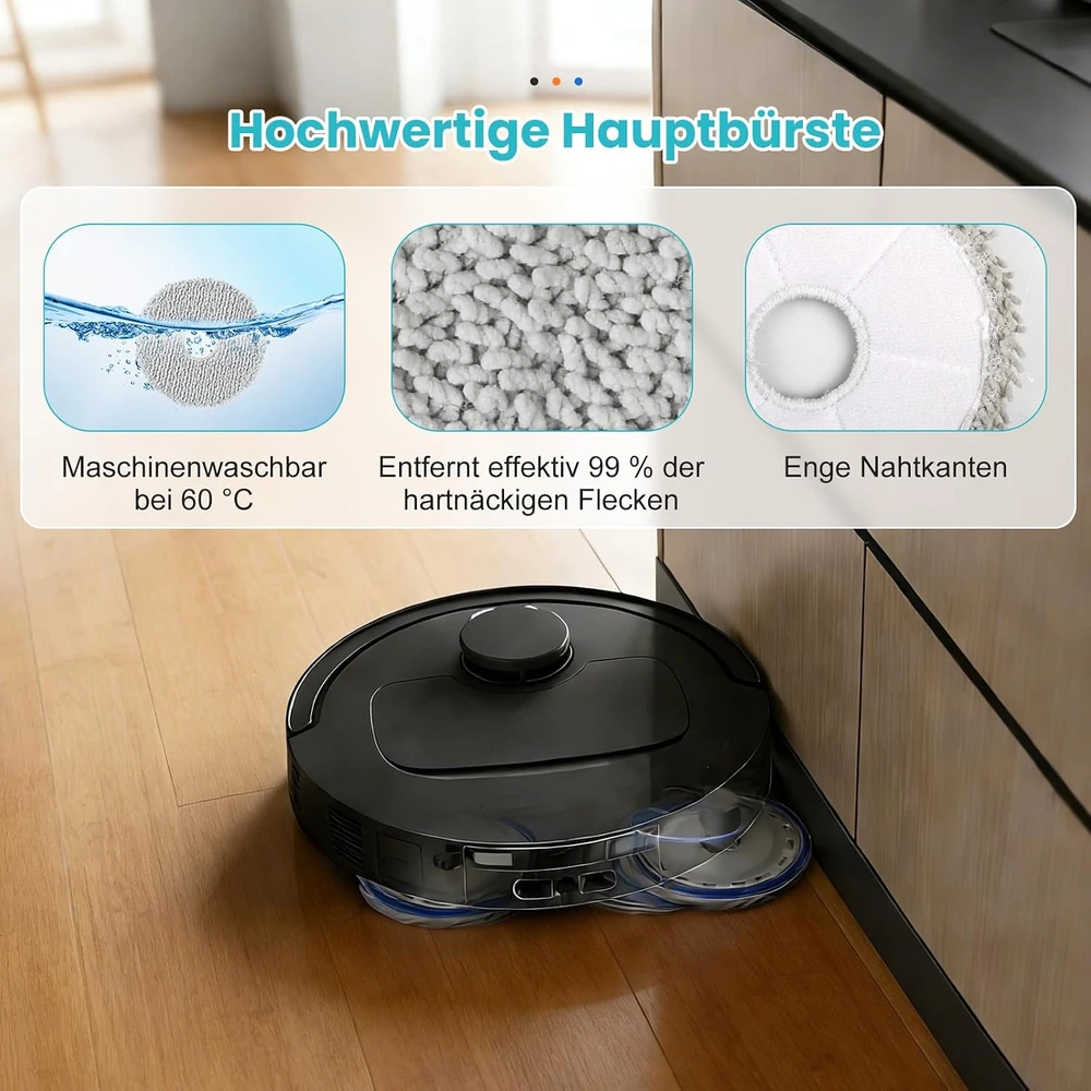 KTNAid robotų dulkių siurblių priedų rinkinys, 22 vnt., skirtas Ecovacs Deebot T30C Omni