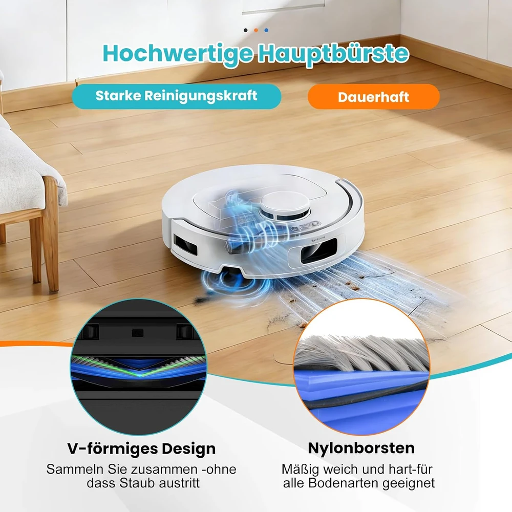KTNAid robotų dulkių siurblių priedų rinkinys, 22 vnt., skirtas Ecovacs Deebot T30C Omni