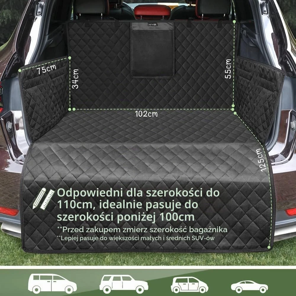 KYG universalus automobilio bagažinės kilimėlis šunims, atsparus vandeniui, 004820