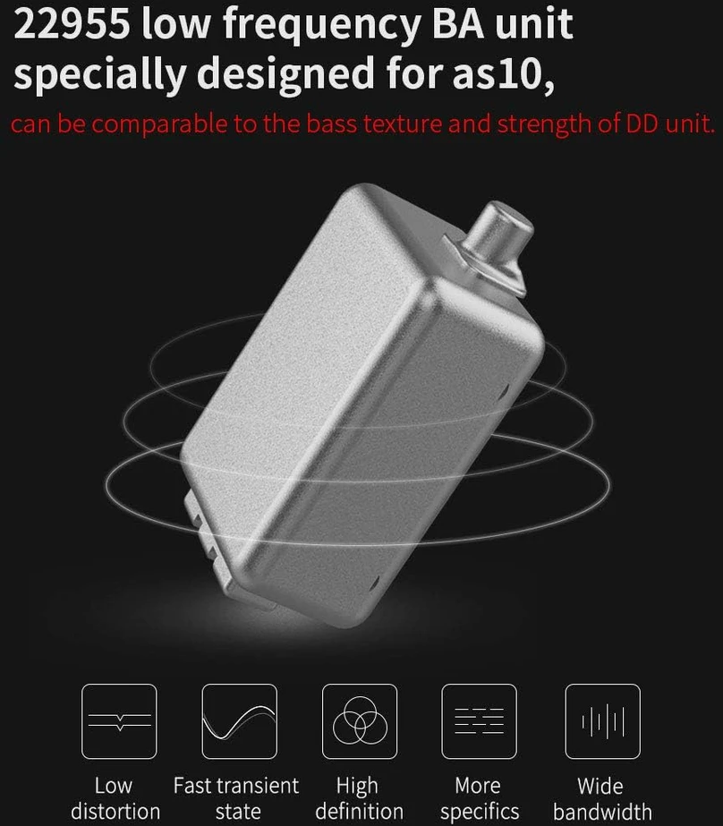 KZ į ausis įdedamos laidinės HiFi ausinės su 5 armatūriniais keitikliais AS10