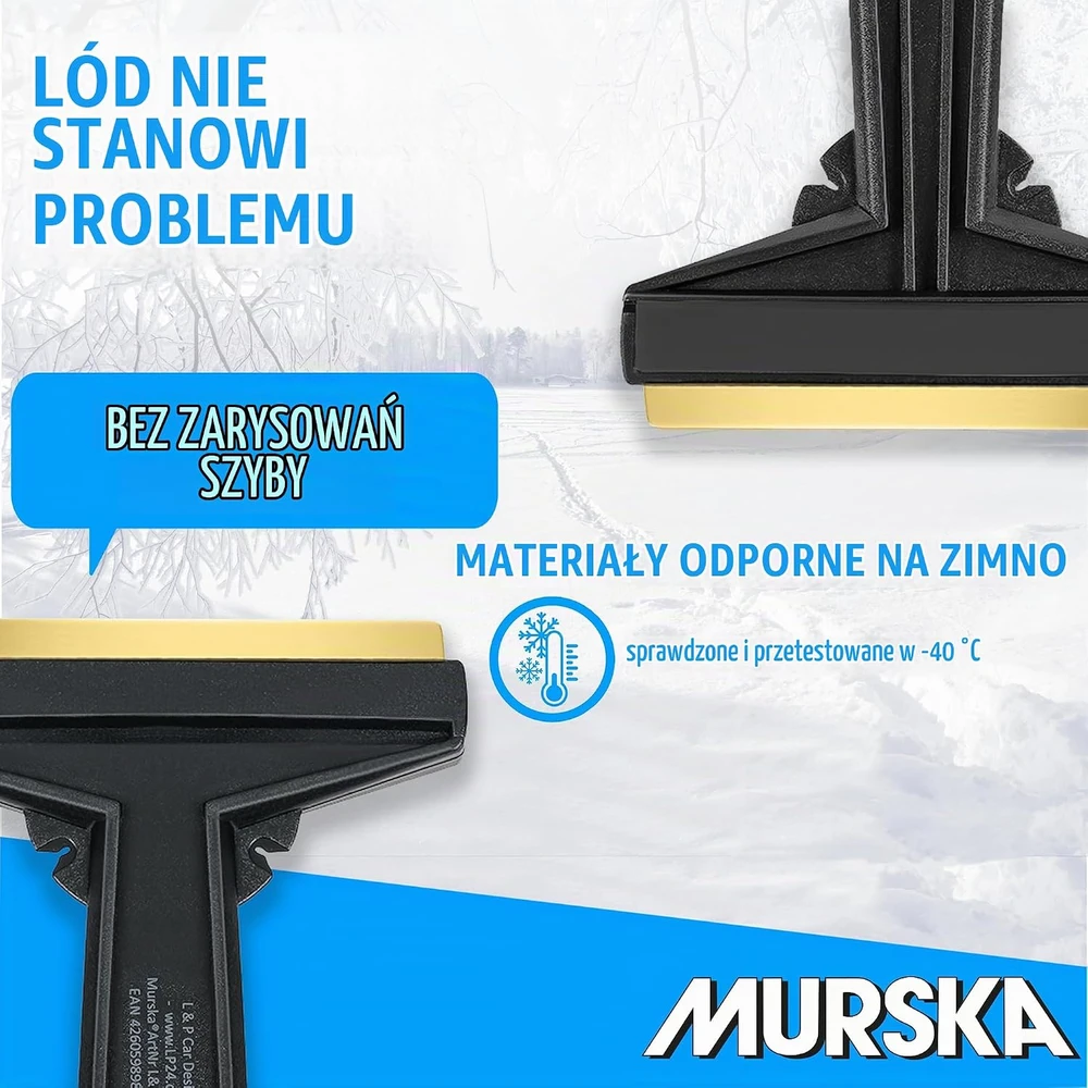 L & P Car Design automobilio langų ledo grandiklis su žalvariniu ašmeniu A054