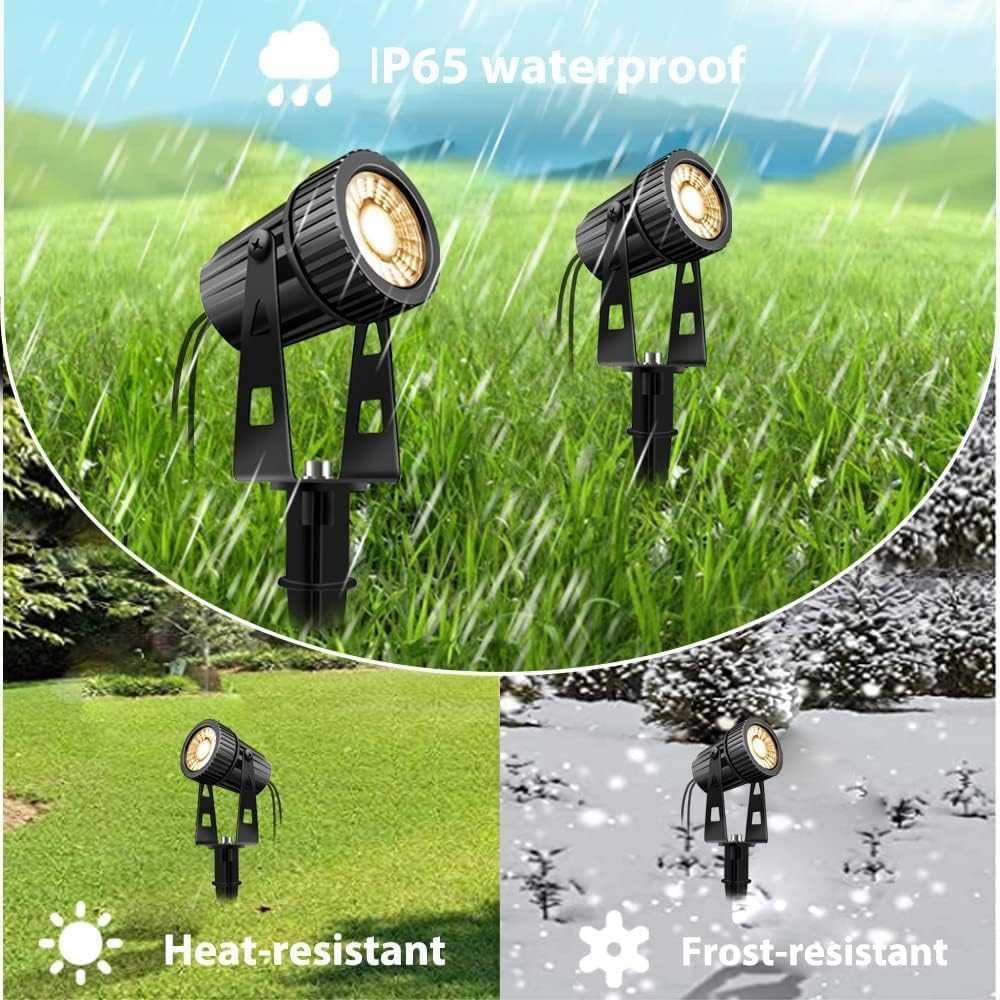 Lam(MS)pen LED sodo šviestuvų komplektas, 6 vnt., 20 W, 24 V, IP65, 2100 lm, su žemės smaigaliais, GL22-6-24V