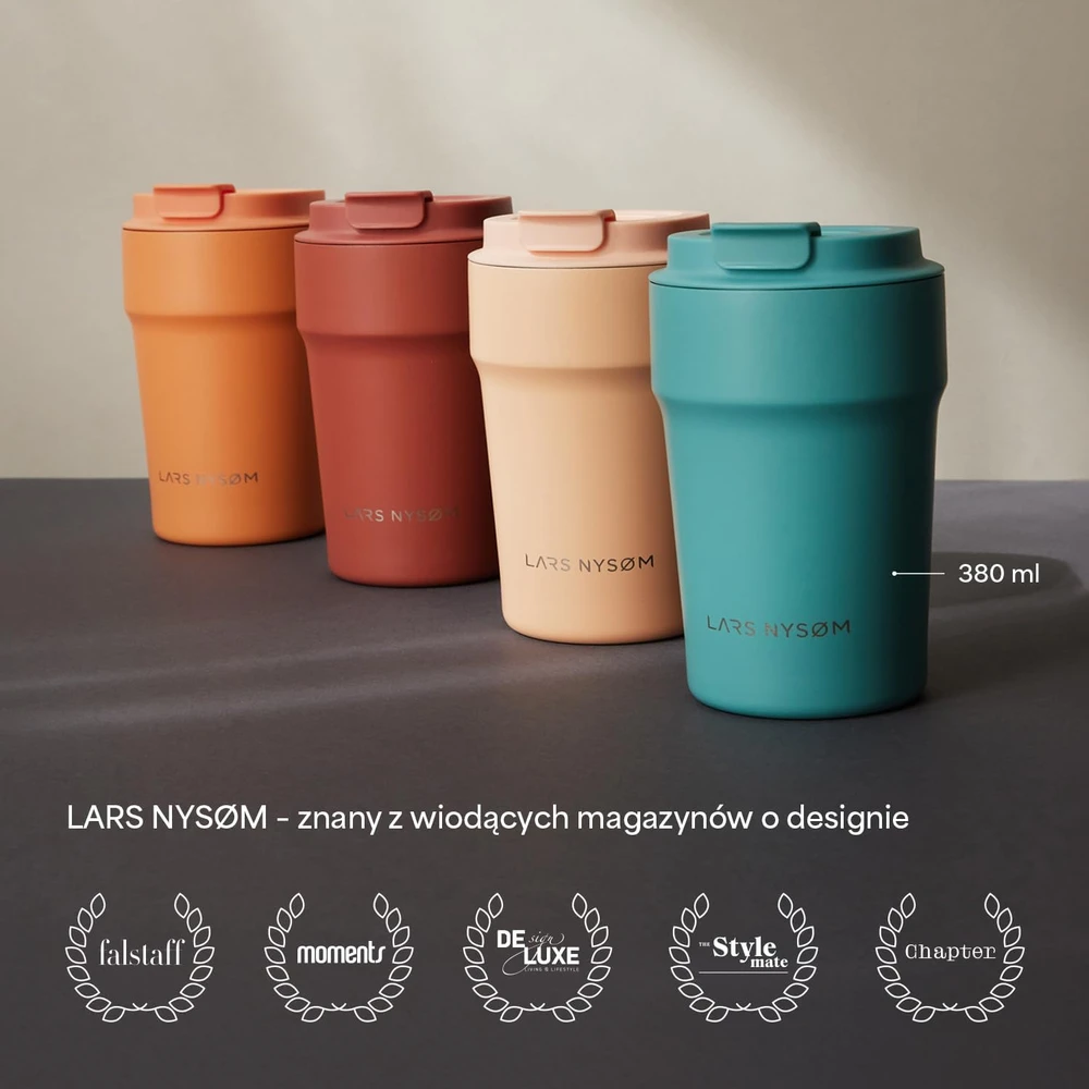 LARS NYSØM terminis kelioninis puodelis 500 ml su vakuumine izoliacija