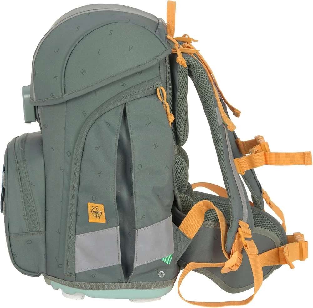 LÄSSIG mokyklinės kuprinės rinkinys Boxy Unique, 21 l, 7 dalių