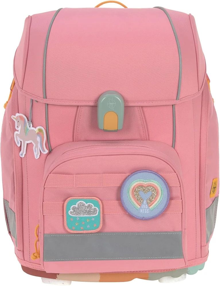 LÄSSIG mokyklinės kuprinės rinkinys Boxy Unique, 21 l, 30 x 25 x 41,5 cm