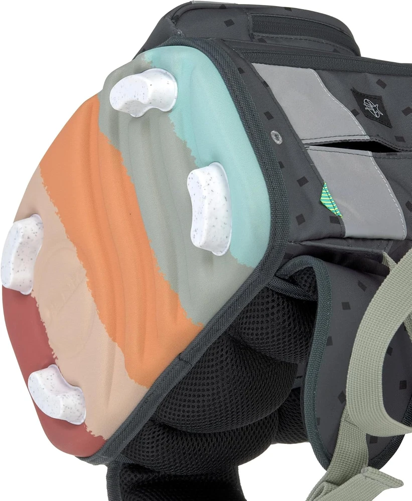 LÄSSIG mokyklinės kuprinės rinkinys Boxy Unique 21 l, antracitinės spalvos, 1205015267
