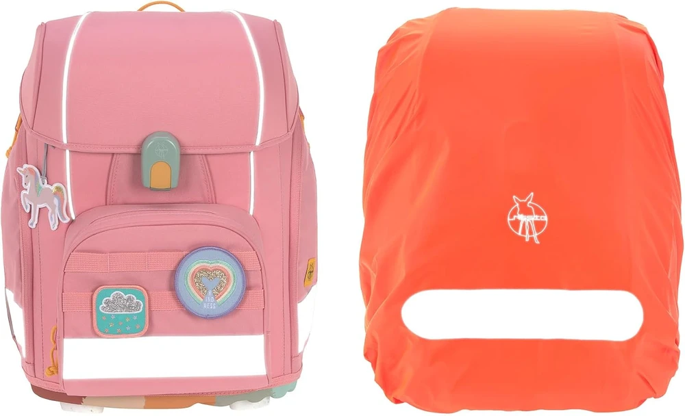 LÄSSIG mokyklinės kuprinės rinkinys Boxy Unique, 21 l, 30 x 25 x 41,5 cm