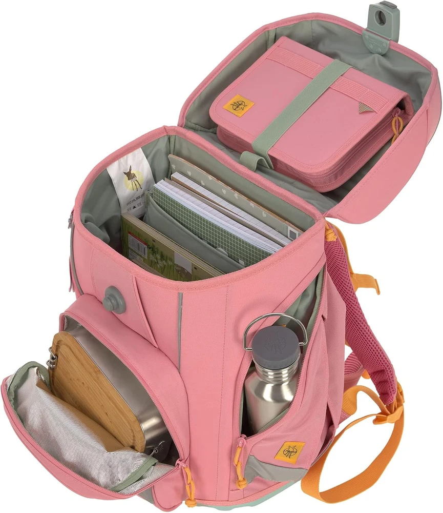 LÄSSIG mokyklinės kuprinės rinkinys Boxy Unique, 21 l, 30 x 25 x 41,5 cm