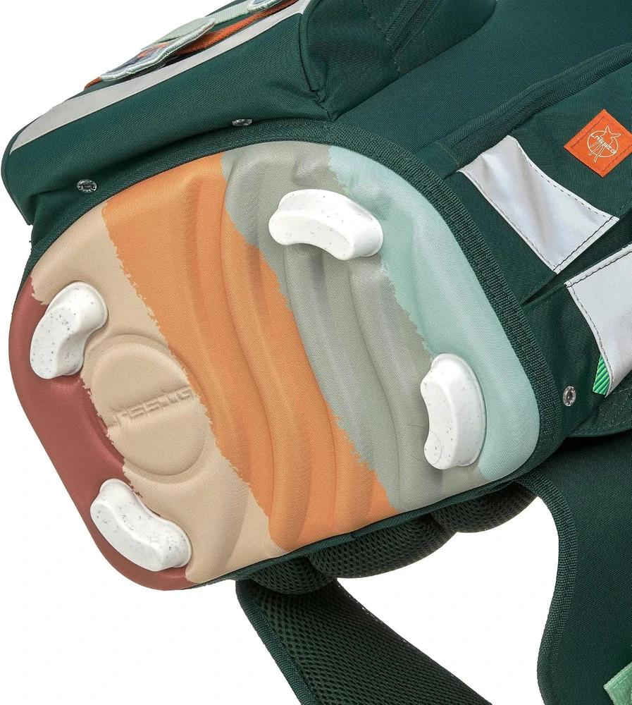 Lässig mokyklinių kuprinių rinkinys Boxy Unique Dark Žalias Ocean Edition, 21 l, 7 dalių