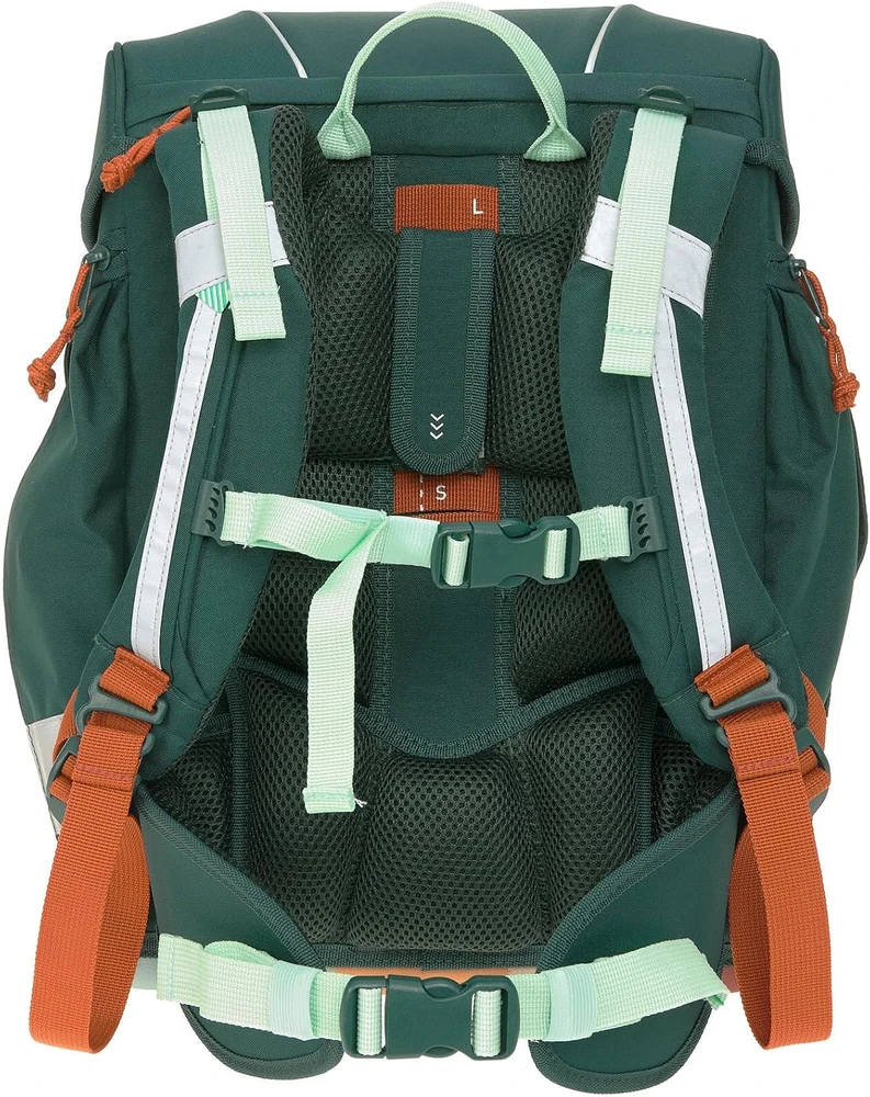 Lässig mokyklinių kuprinių rinkinys Boxy Unique Dark Žalias Ocean Edition, 21 l, 7 dalių