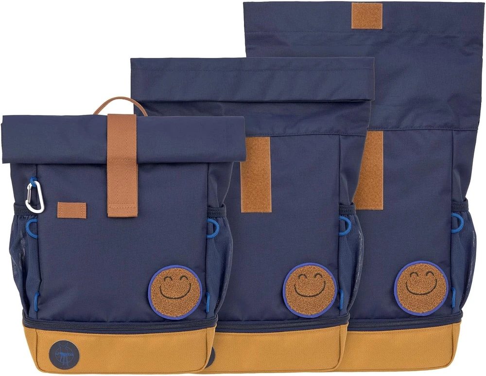 Lässig vaikiška kuprinė Rolltop 12–15 l, tamsiai mėlyna, 12030484004