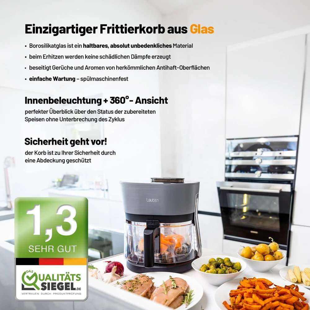 Lauben Glass&SteamAir® gruzdintuvė 4500BG