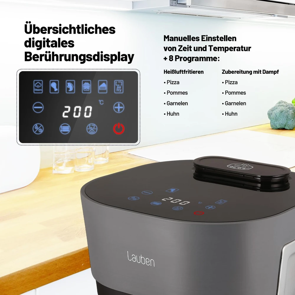 Lauben Glass&SteamAir® gruzdintuvė 4500BG