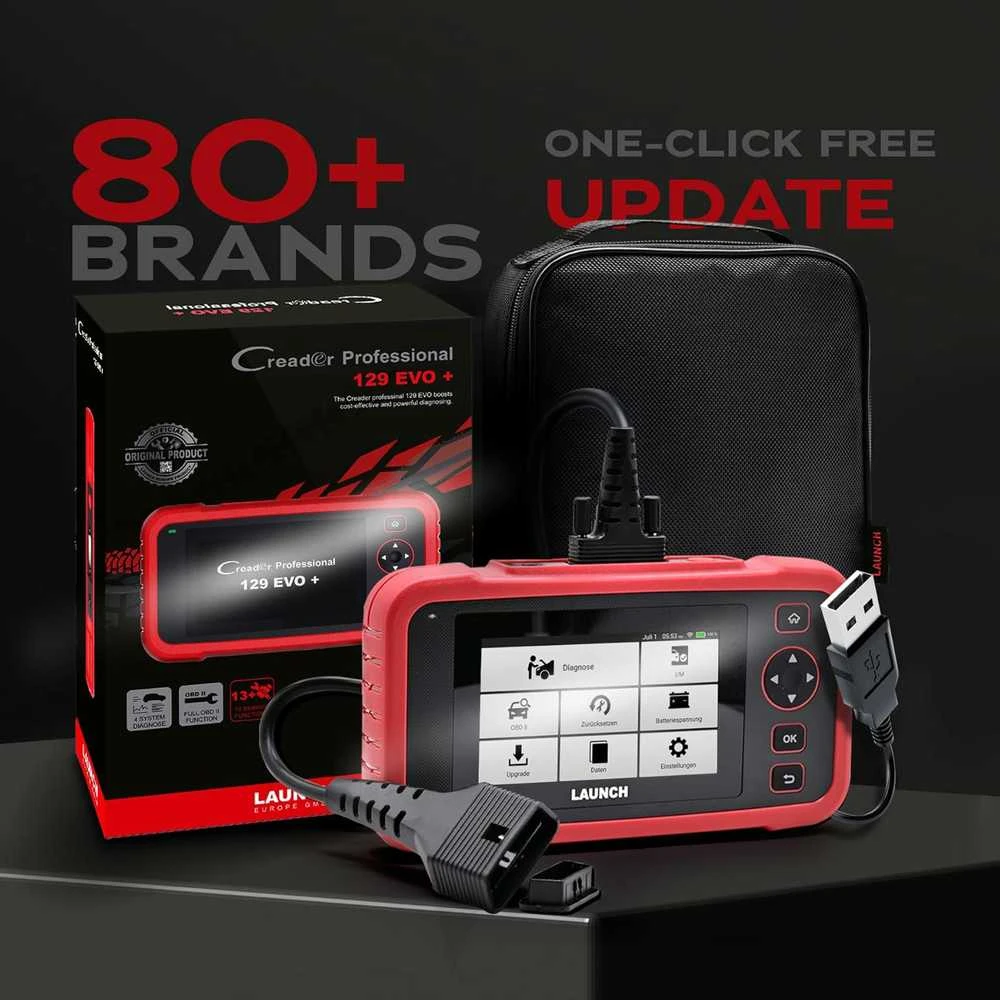LAUNCH 129 EVO+ OBD2 automobilių diagnostikos skaitytuvas