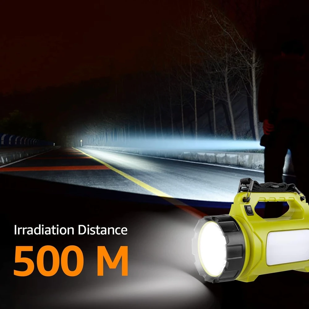 LE kempingo LED žibintas su 1000 lm galingumu, 5 režimai, 3600 mAh išorinė baterija, IPX4 atsparumas