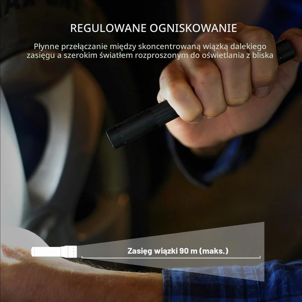 LED Lenser Ledlenser įkraunamas LED žibintuvėlis P4R Core 200 lm, 95 m, IP54, 502177