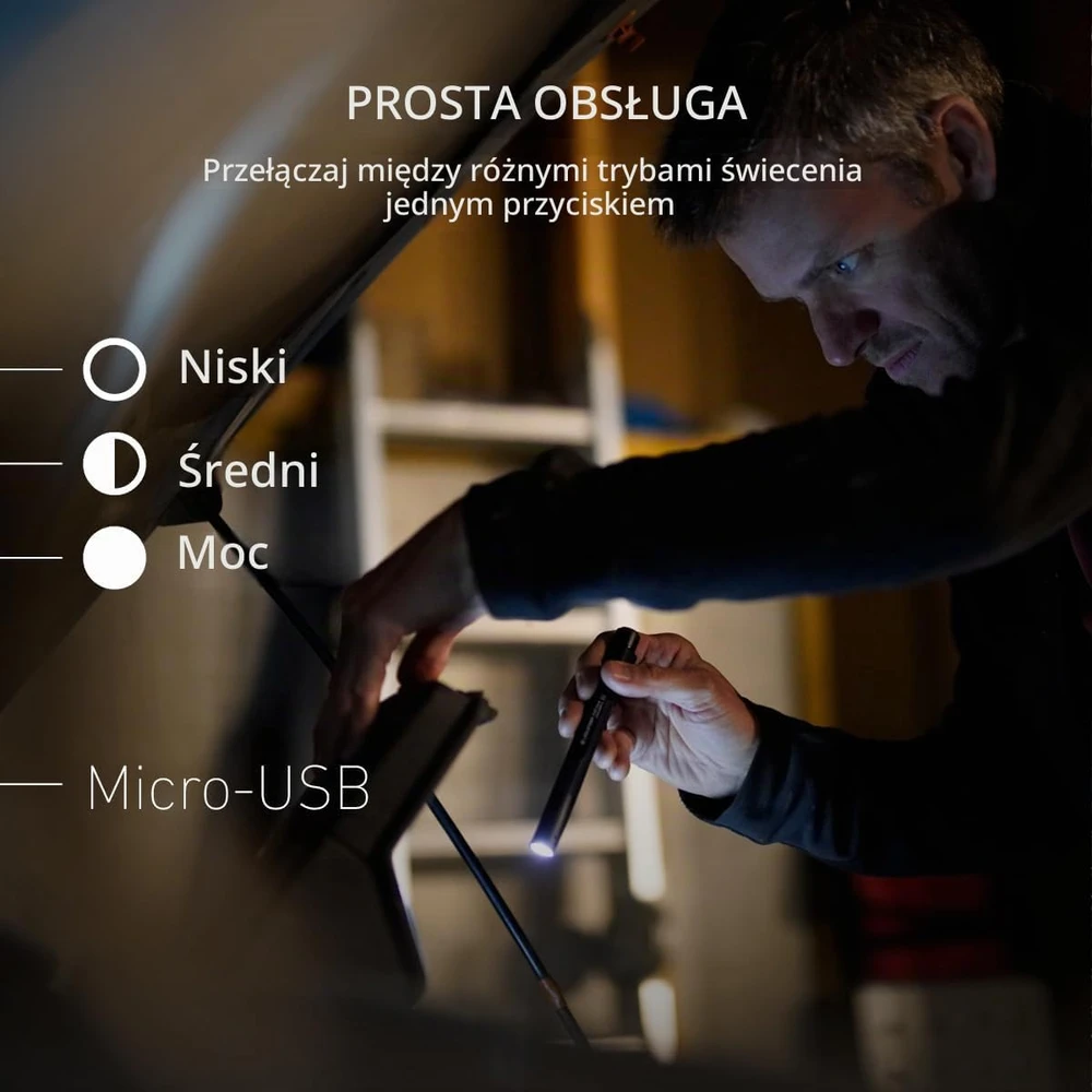LED Lenser Ledlenser įkraunamas LED žibintuvėlis P4R Core 200 lm, 95 m, IP54, 502177