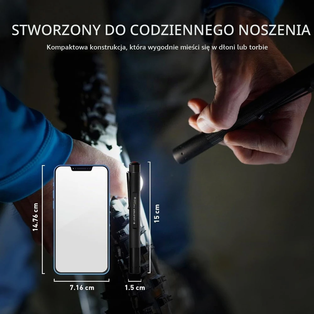 LED Lenser Ledlenser įkraunamas LED žibintuvėlis P4R Core 200 lm, 95 m, IP54, 502177