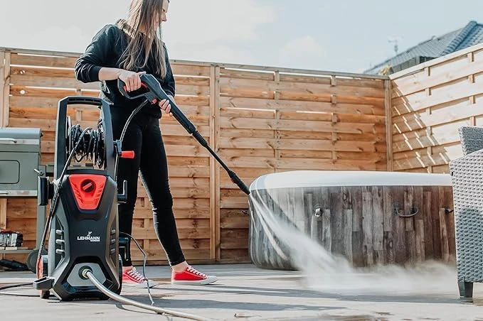 LEHMANN aukšto slėgio plovimo įrenginys 2200 W aliuminio pompa 240 bar 10 m žarna LGAPW-2216BPA